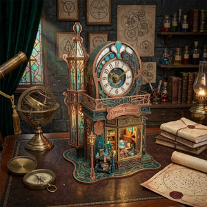 Wooden Time Magic Club Miniature House Mystery Model Kit
