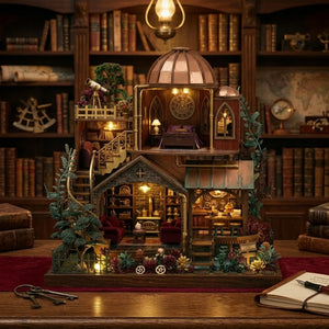 Wooden Enchanted Forest Cottage Miniature House Model Kit