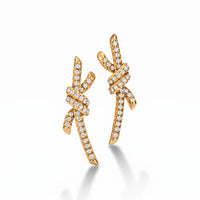 Knot Radiance Pavé Drop Earrings