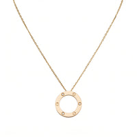 Love Circle Pendant Necklace