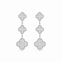 Magic Alhambra 3 Motif Cascade Earrings