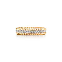 Rope Radiant Three Row Ring