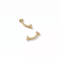 T Smile Mini Pavé Earrings