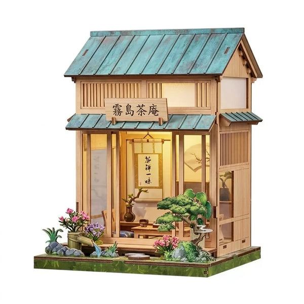 Wooden Kirishima Cha An Tea House Miniature Model Kit