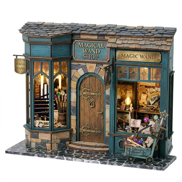 Wooden Magic Wand Miniature House Fantasy Model Kit