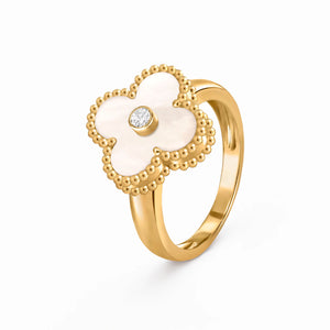 Alhambra Nacre Clover Beaded Ring