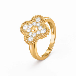 Alhambra Pavé Lumiere Fleur Ring