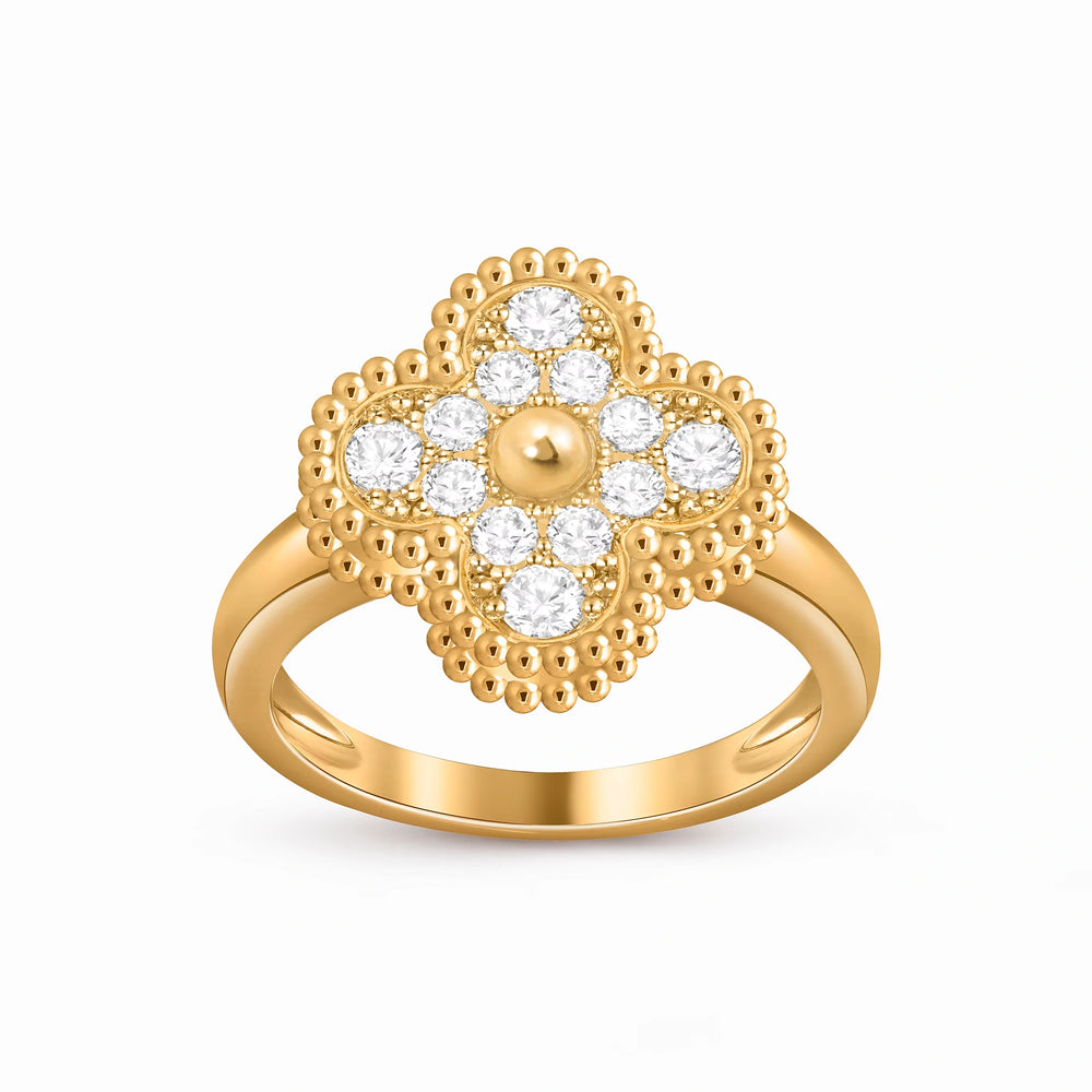 Alhambra Pavé Lumiere Fleur Ring