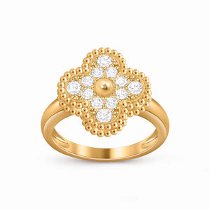 Alhambra Pavé Lumiere Fleur Ring