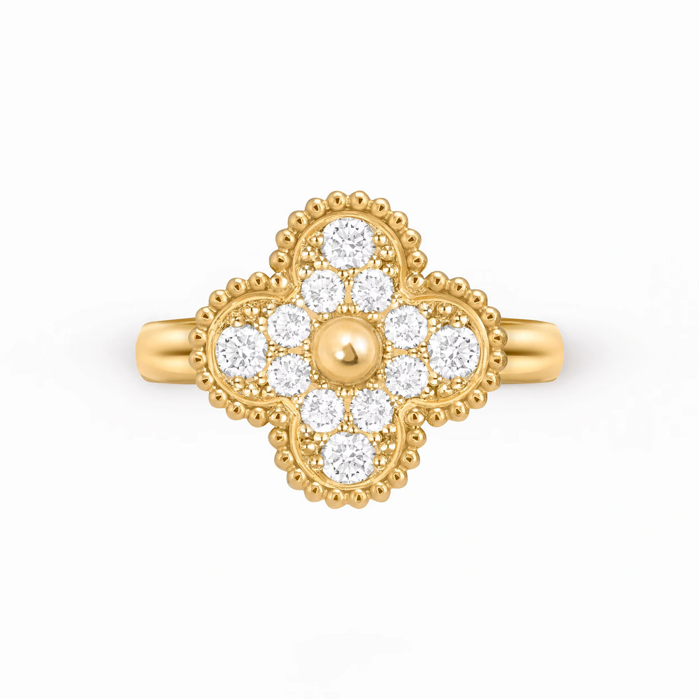 Alhambra Pavé Lumiere Fleur Ring