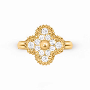 Alhambra Pavé Lumiere Fleur Ring