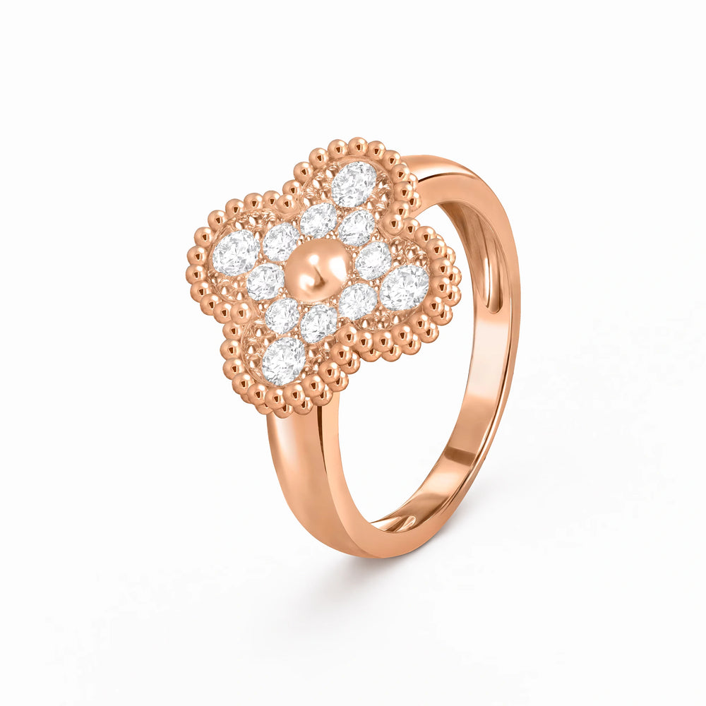 Alhambra Pavé Lumiere Fleur Ring
