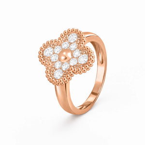 Alhambra Pavé Lumiere Fleur Ring