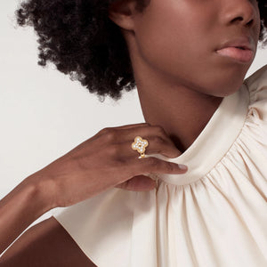 Alhambra Pavé Lumiere Fleur Ring