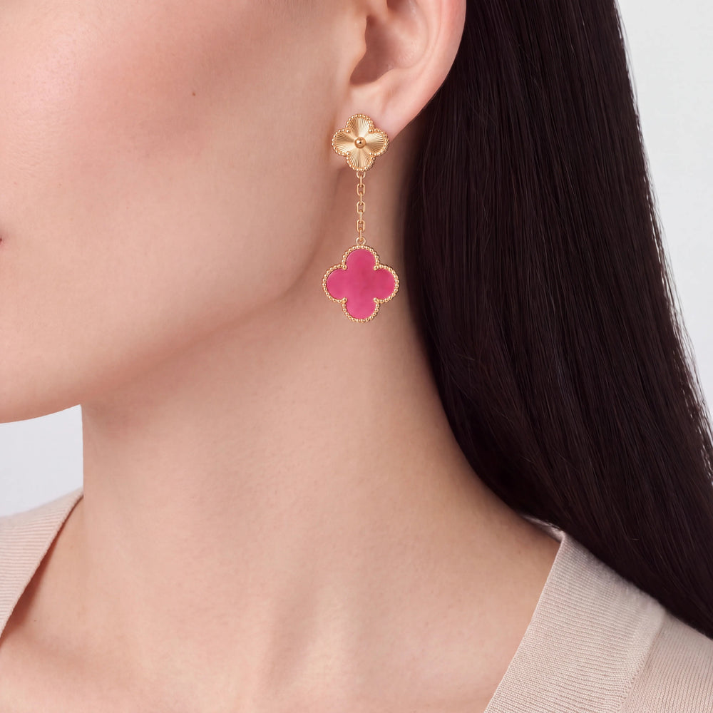 Alhambra Rose Drop Earrings