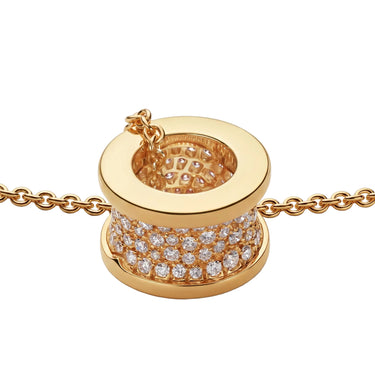 B.zero1 Pavé Spiral Pendant Necklace