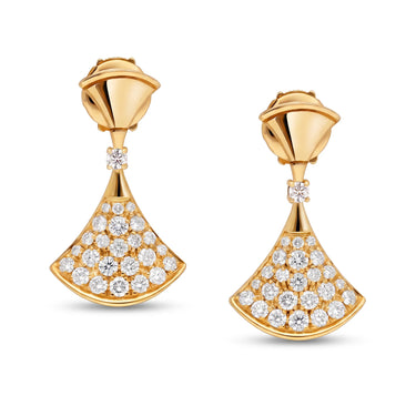 Divas’ Dream Pavé Fan Earrings