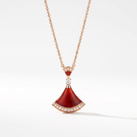 Diva's Dream Paved Pendant Necklace