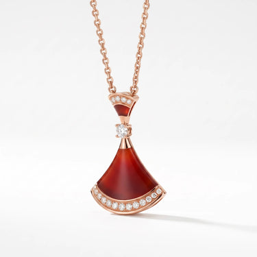 Diva's Dream Paved Pendant Necklace