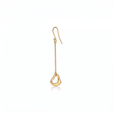 Elsa Peretti Open Heart Chain Drop Earrings