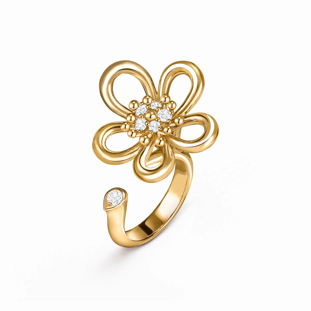 Frivole Lumiere Open Flower Ring