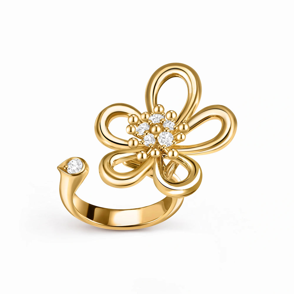 Frivole Lumiere Open Flower Ring