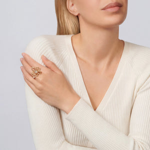 Frivole Lumiere Open Flower Ring