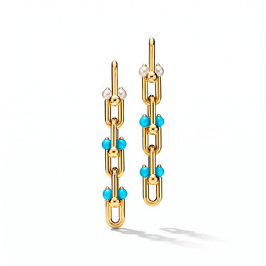 HardWear Pearl Turquoise Link Earrings