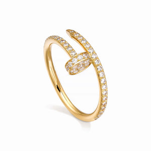 Juste un Clou Half Paved Ring