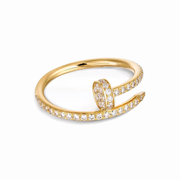 Juste un Clou Half Paved Ring
