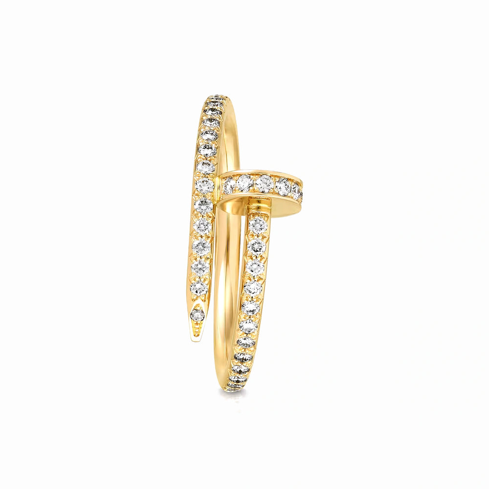 Juste un Clou Half Paved Ring