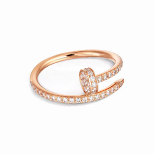 Juste un Clou Half Paved Ring