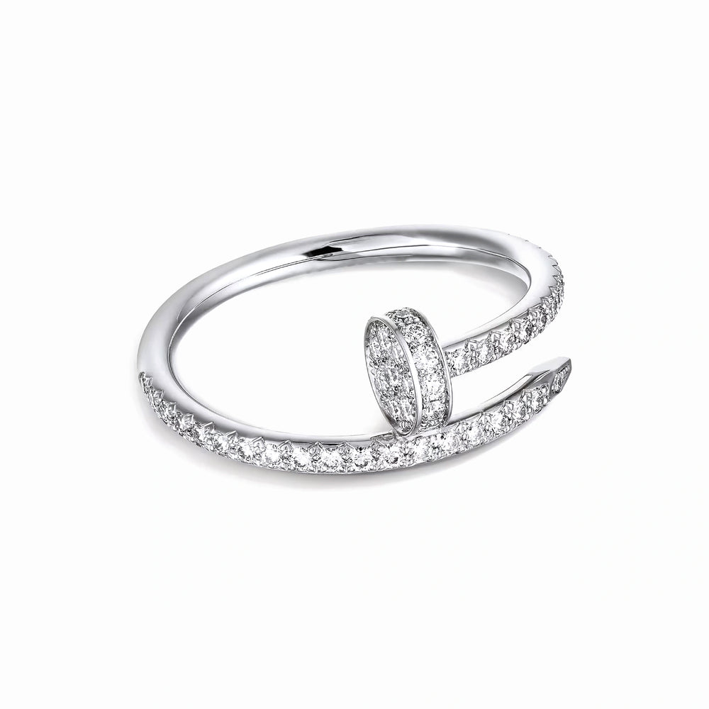 Juste un Clou Half Paved Ring