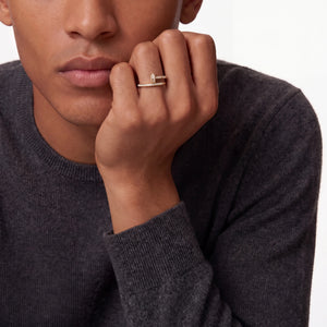 Juste un Clou Half Paved Ring