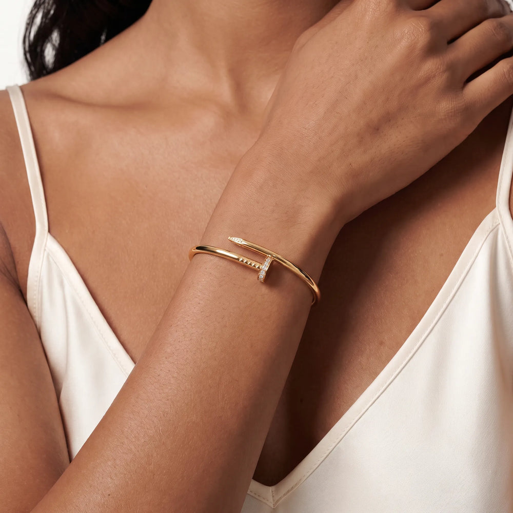 Juste Un Clou Pavé Nail Bracelet