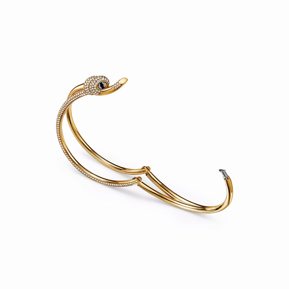 Knot Double Row Embrace Bangle Bracelet