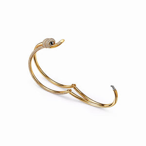 Knot Double Row Embrace Bangle Bracelet