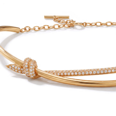 Knot Grace Double Row Necklace