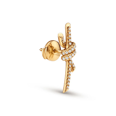 Knot Radiance Pavé Drop Earrings