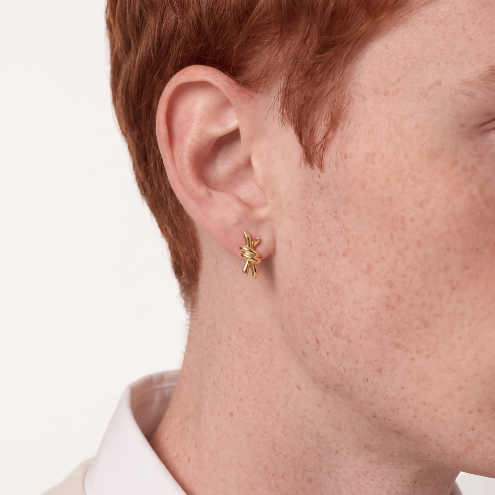 Knot Small Sculpted Earrings