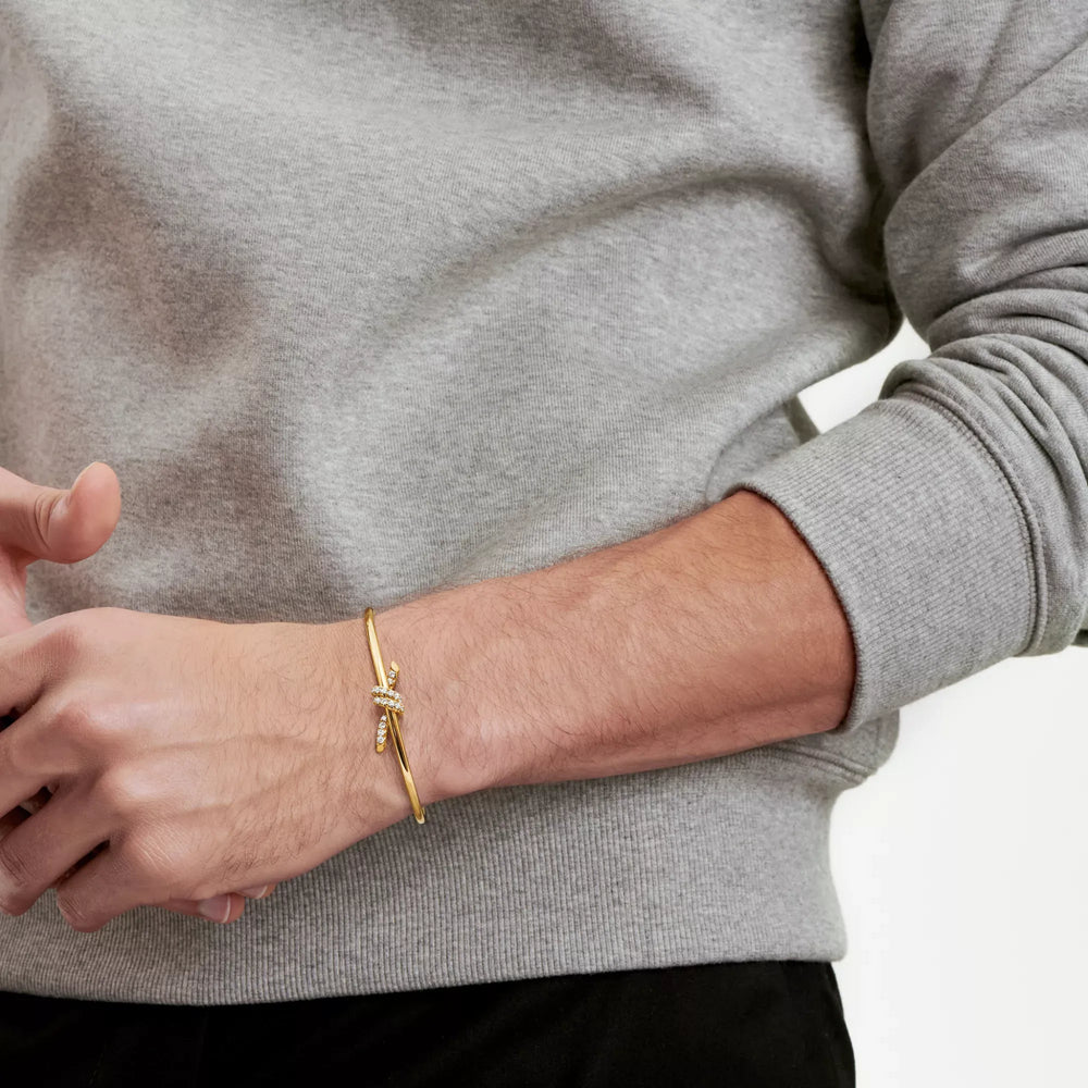 Knot Wire Radiance Bangle Bracelet