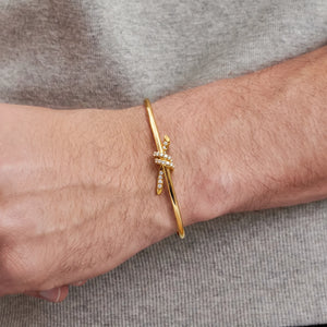 Knot Wire Radiance Bangle Bracelet