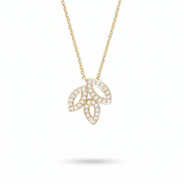 Lily Cluster Bloom Pendant Necklace