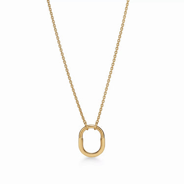 Lock Halo Small Pendant Necklace