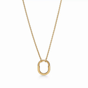 Lock Halo Small Pendant Necklace