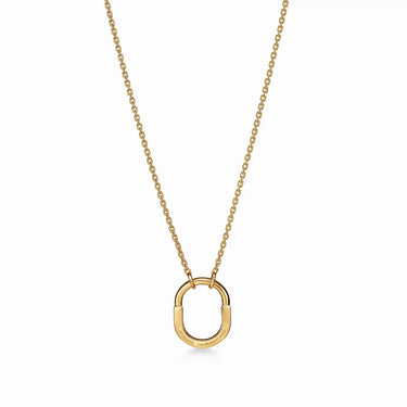 Lock Halo Small Pendant Necklace