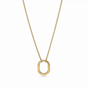 Lock Halo Small Pendant Necklace