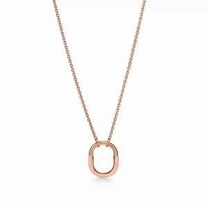 Lock Halo Small Pendant Necklace