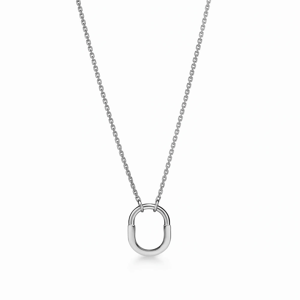 Lock Halo Small Pendant Necklace