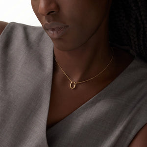 Lock Halo Small Pendant Necklace